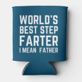 Werelden Beste Stap Vader Grappig Blikjeskoeler (Voorkant)