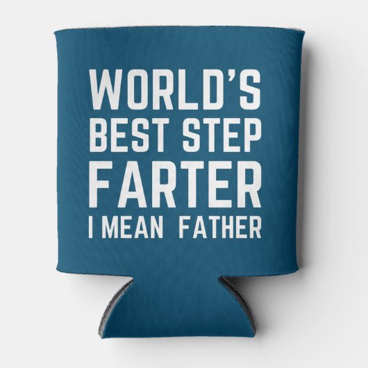 Werelden Beste Stap Vader Grappig Blikjeskoeler (Voorkant)