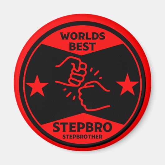 Werelden Beste stiefbroer Magneet (Voorkant)