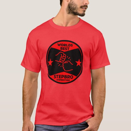 Werelden Beste stiefbroer T-shirt (Voorkant)