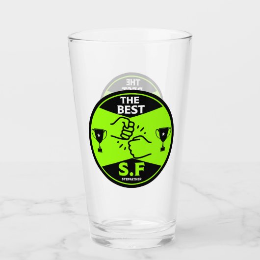 WERELDEN BESTE STIEFVADER GLAS (Voorkant)