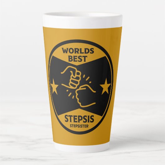 Werelden Beste stiefzus Latte Mok (Voorkant)
