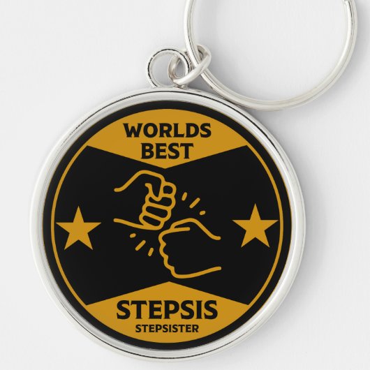 Werelden Beste stiefzus Sleutelhanger (Voorkant)
