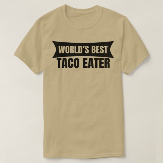Werelden Beste Taco Eater T-shirt (Design voorkant)