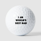 Werelden beste vader, vaders dag moderne minimalis golfballen (Voorkant)
