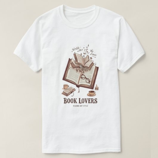 Werelden binnen pagina's t-shirt (Design voorkant)