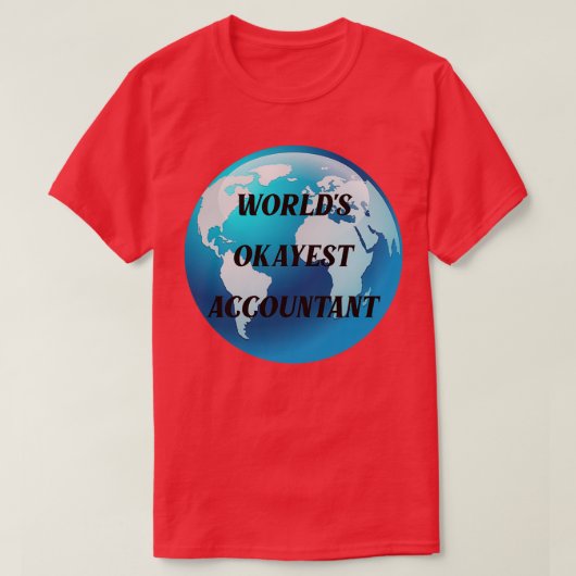 werelden boekhouder t-shirt (Design voorkant)