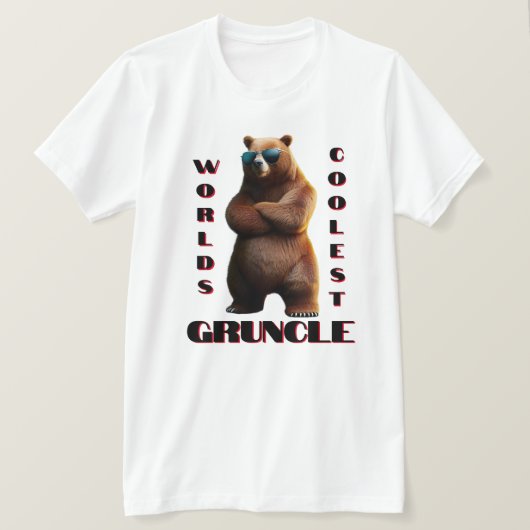 Werelden Coolest Gruncle Beer T-shirt (Design voorkant)