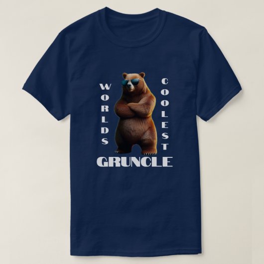 Werelden Coolest Gruncle Beer T-shirt (Design voorkant)