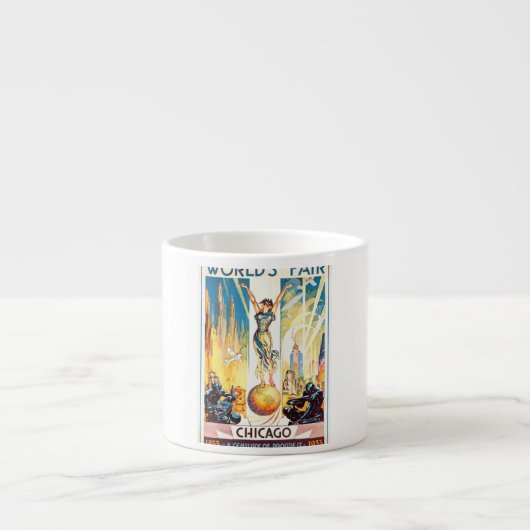 werelden Fair Chicago 1933 Poster Espresso Kop (Voorkant)