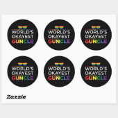 Werelden Gayest Guncle Gay Pride Ronde Sticker (Vel)