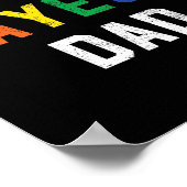Werelden Gayest Papa Schattige Gay Pride LGBT Vade Poster (Hoek)