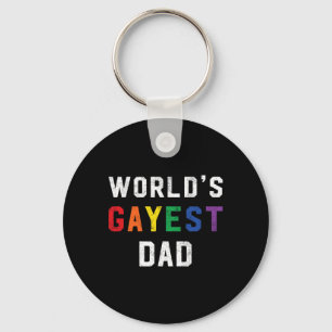 Werelden Gayest Papa Schattige Gay Pride LGBT Vade Sleutelhanger