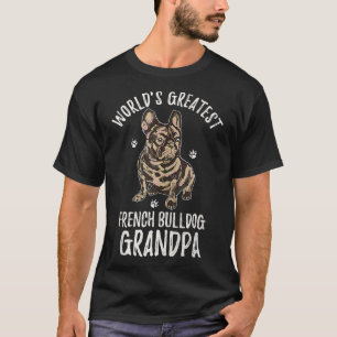 Werelden Grootste Franse Bulldog Opa Grappig Frans T-shirt