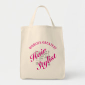 Werelden Grootste Hair Stylist Kapper Tools Bag Tote Bag (Voorkant)