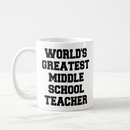 Werelden Grootste Middelbare School leraar Koffiemok (Links)