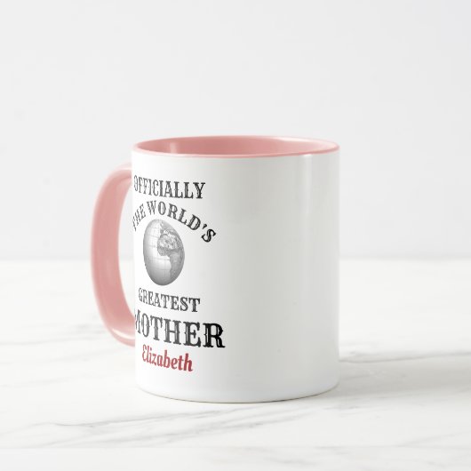 Werelden Grootste Moeder Voeg Jouw naam Mum Mok (Voorkant links)