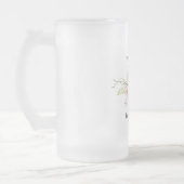 Werelden Grootste Neef - Girly Flowers Fun Modern Matglas Bierpul (Links)