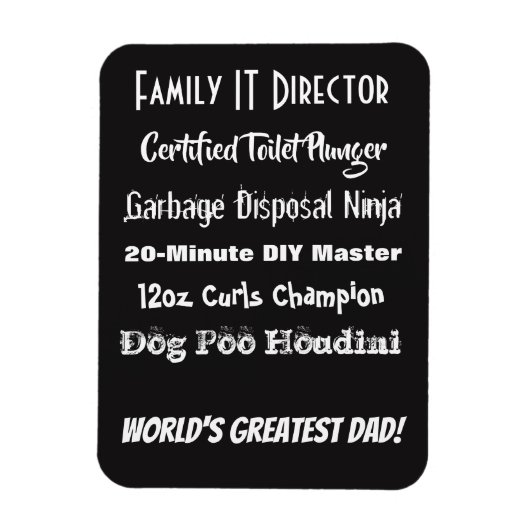 Werelden Grootste Pap! !! Magneet (Verticaal)