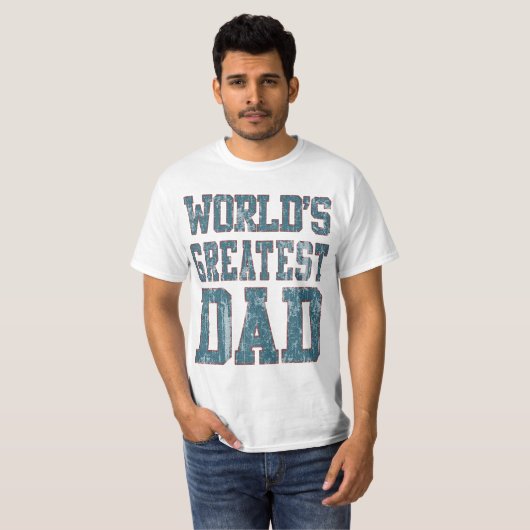 Werelden Grootste Pap Verdrietig T-shirt (Voorkant volledig)