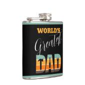 Werelden Grootste Papa - Gereedschap - Retro Sunse Heupfles (Rechts)