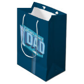 Werelden Grootste Papa neon teken Medium Cadeauzakje (Voorkant Gekanteld)