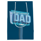 Werelden Grootste Papa neon teken Medium Cadeauzakje (Achterkant)