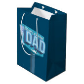 Werelden Grootste Papa neon teken Medium Cadeauzakje (Achterkant Gekanteld)