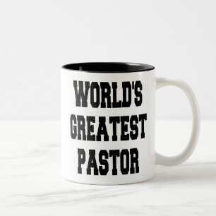Werelden Grootste Pastor Tweekleurige Koffiemok