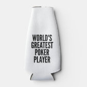 Werelden Grootste Poker Player Flesjeskoeler (Voorkant)