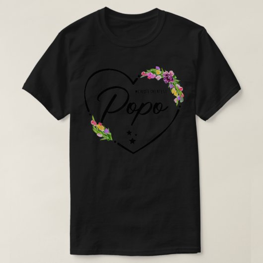 Werelden Grootste Popo voor de beste Popo ooit T-shirt (Design voorkant)