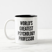 Werelden Grootste Psychologie Professor Tweekleurige Koffiemok (Links)