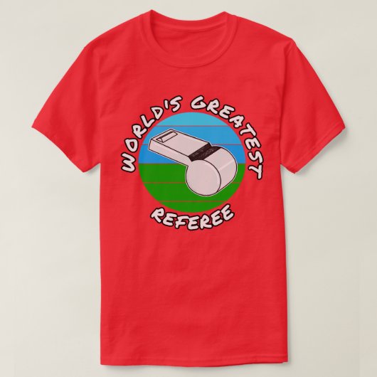 Werelden grootste scheidsrechter honkbal t-shirt (Design voorkant)