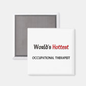 Werelden heetste arbeidstherapeut magneet (Voorkant / Achterkant)