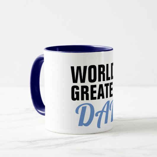 werelden het beste pap vaderdag ontwerp grappig sc mok (Voorkant links)
