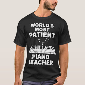 Werelden Meest geduldige pianoleraar Pianist Grapp T-shirt