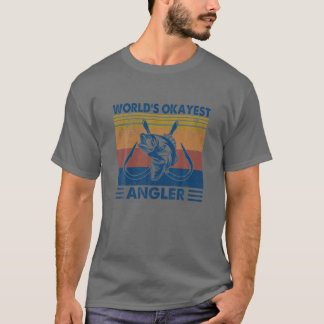 werelden Okayest angler  Retro Mannen Vist Lo T-shirt