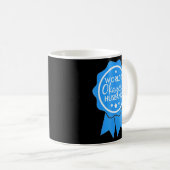 Werelden Okayest echtgenoot lint Hubby blauw Koffiemok (Voorkant rechts)