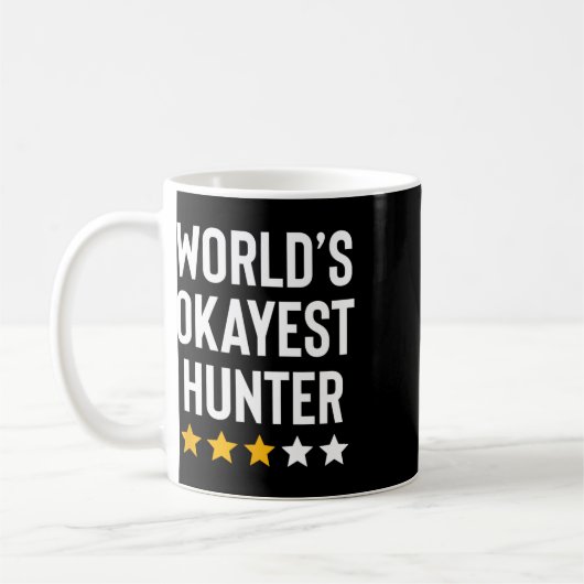 Werelden Okayest Hunter Funny Hunter Dad Vaderdag Koffiemok (Links)
