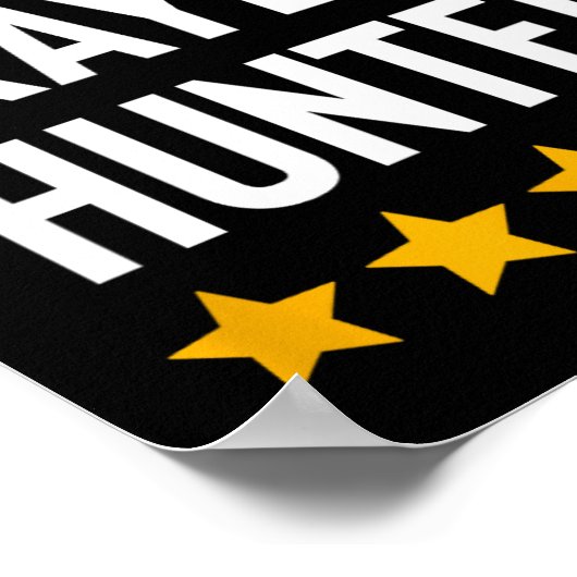 Werelden Okayest Hunter Funny Hunter Dad Vaderdag Poster (Hoek)