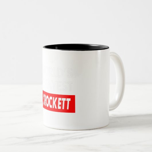 Werelden oke Crockett Tweekleurige Koffiemok (Voorkant rechts)