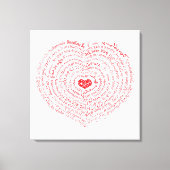 Werelden van Liefde Canvas Print (Voorkant)