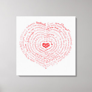 Werelden van Liefde Canvas Print