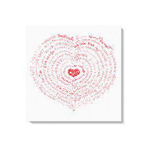 Werelden van Liefde Canvas Print