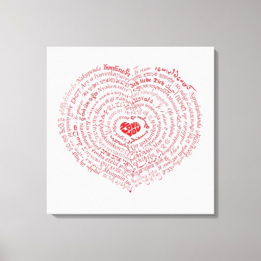 Werelden van Liefde Canvas Print (Voorkant)