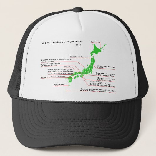 Werelderfgoed in JAPAN Trucker Pet (Voorkant)