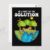 Werelderfgoedbeschermingsomgeving op aarde-dag briefkaart (Voorkant / Achterkant)