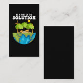 Werelderfgoedbeschermingsomgeving op aarde-dag visitekaartje (Voorkant / Achterkant)