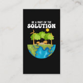 Werelderfgoedbeschermingsomgeving op aarde-dag visitekaartje (Voorkant)