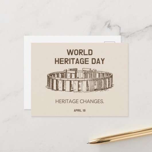 Werelderfgoeddag 2023 — Hererfgoedveranderingen Briefkaart (Voorkant / Achterkant in situ)